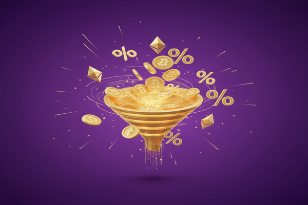 Dashboard showing crypto rewards earnings